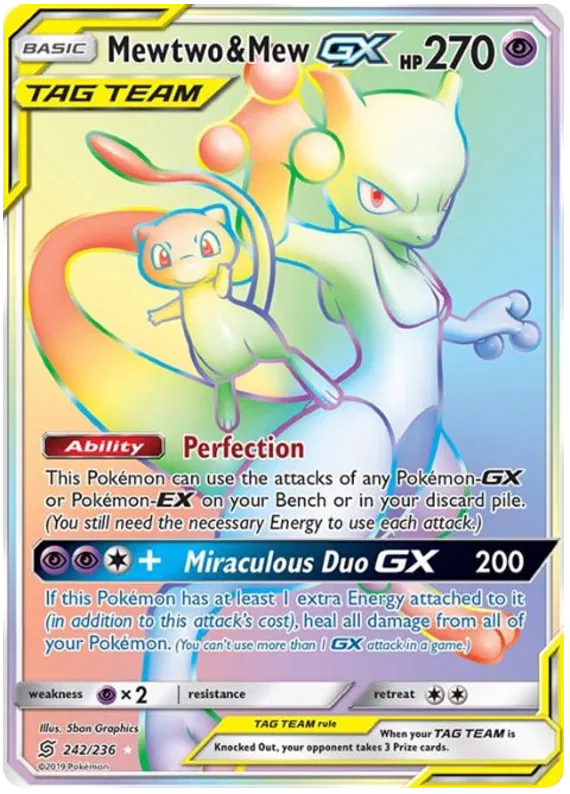 Mewtwo & Mew GX - Unified Minds #242