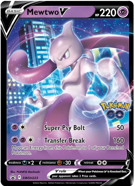 Mewtwo V - Sword & Shield Promos #223