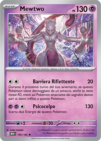 Mewtwo - Scarlatto & Violetto - 151 #150