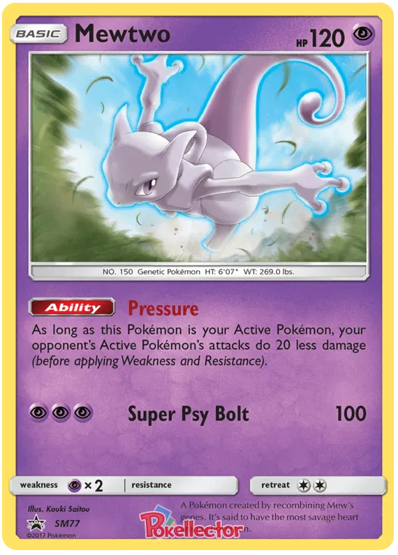 Mewtwo - Sun & Moon Promos #77