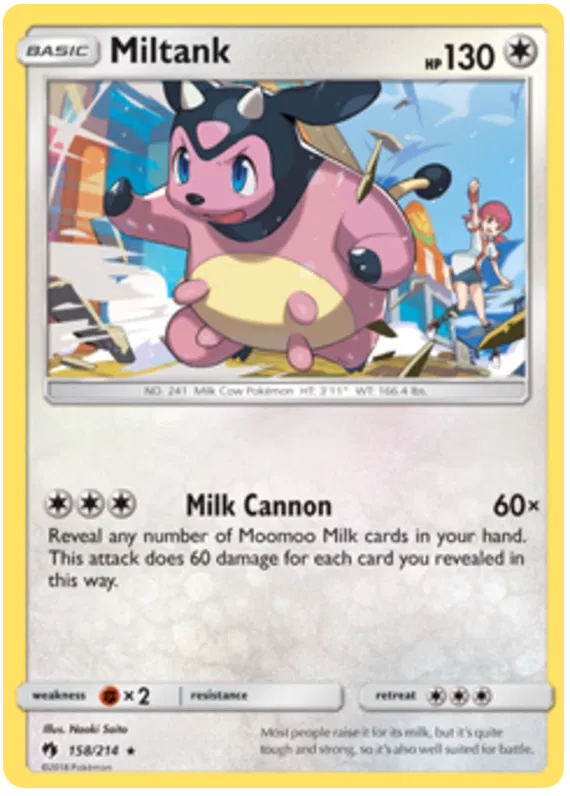 Miltank - Lost Thunder #158