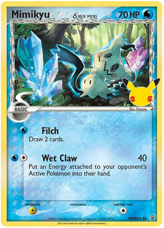 Mimikyu δ - Sword & Shield Promos #136