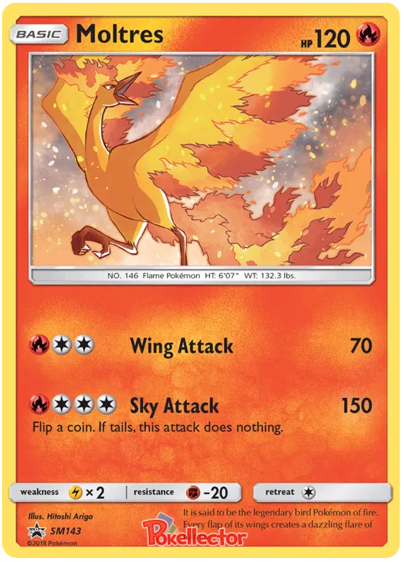 Moltres - Sun & Moon Promos #143