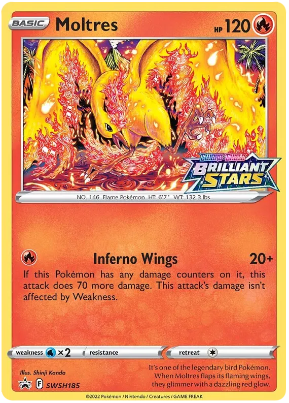 Moltres - Sword & Shield Promos #185