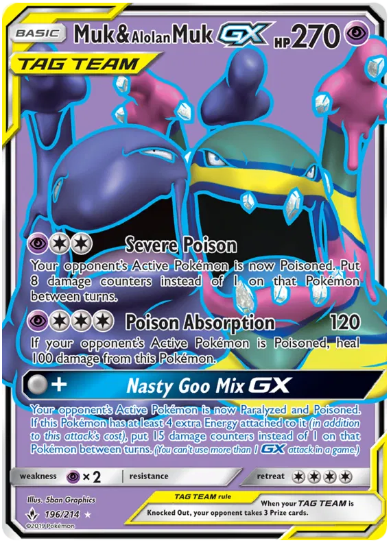 Muk & Alolan Muk GX - Unbroken Bonds #196