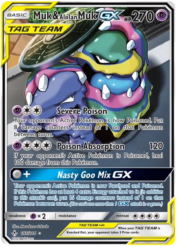 Muk & Alolan Muk GX - Unbroken Bonds #197