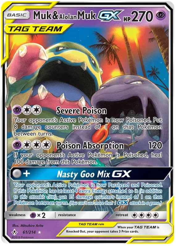 Muk & Alolan Muk GX - Unbroken Bonds #61