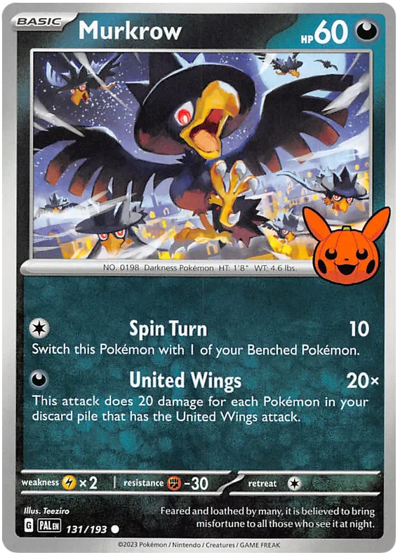 Murkrow - Evoluzioni A Paldea	 #131