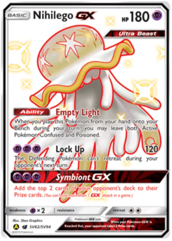 Nihilego GX - Hidden Fates #62