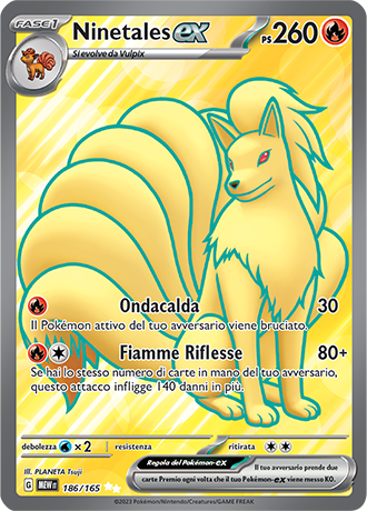 Ninetales ex - Scarlatto & Violetto - 151 #186