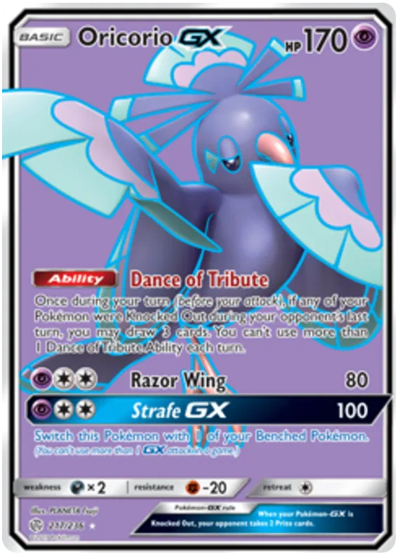 Oricorio GX - Cosmic Eclipse #217