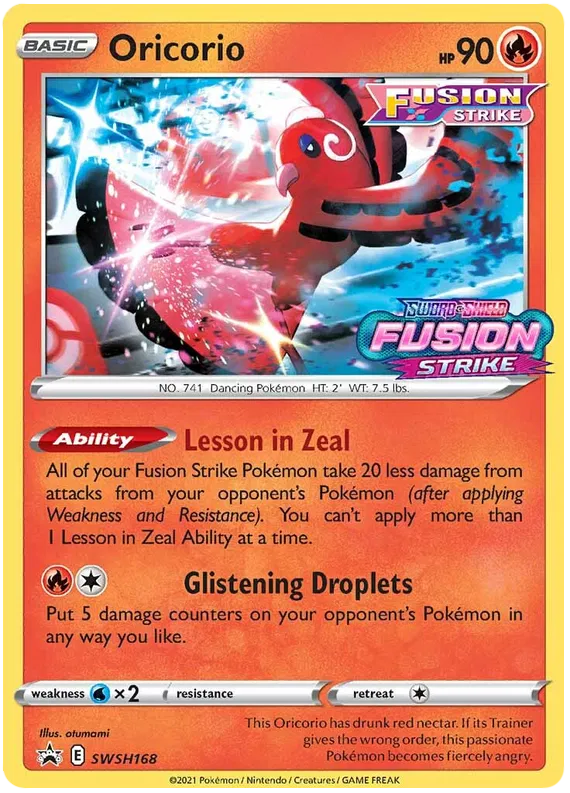 Oricorio - Sword & Shield Promos #168