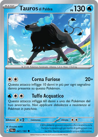 Paldean Tauros - Evoluzioni A Paldea	 #41