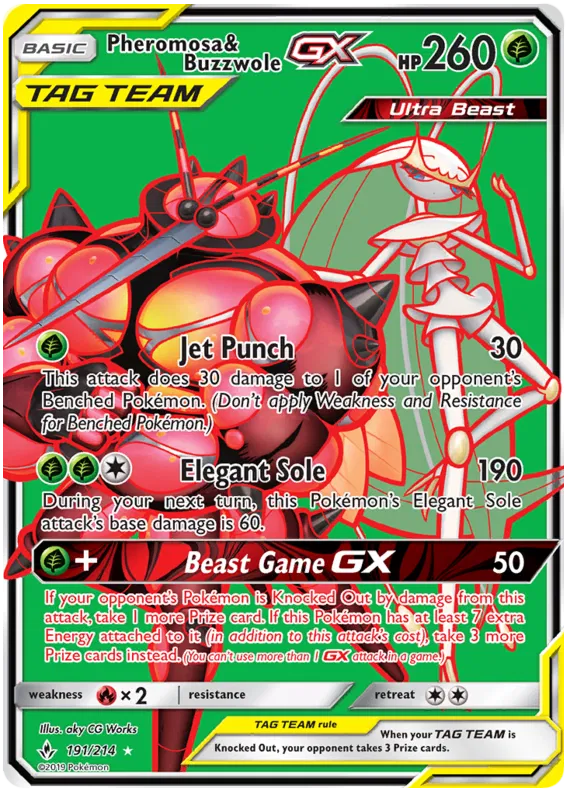 Pheromosa & Buzzwole GX - Unbroken Bonds #191