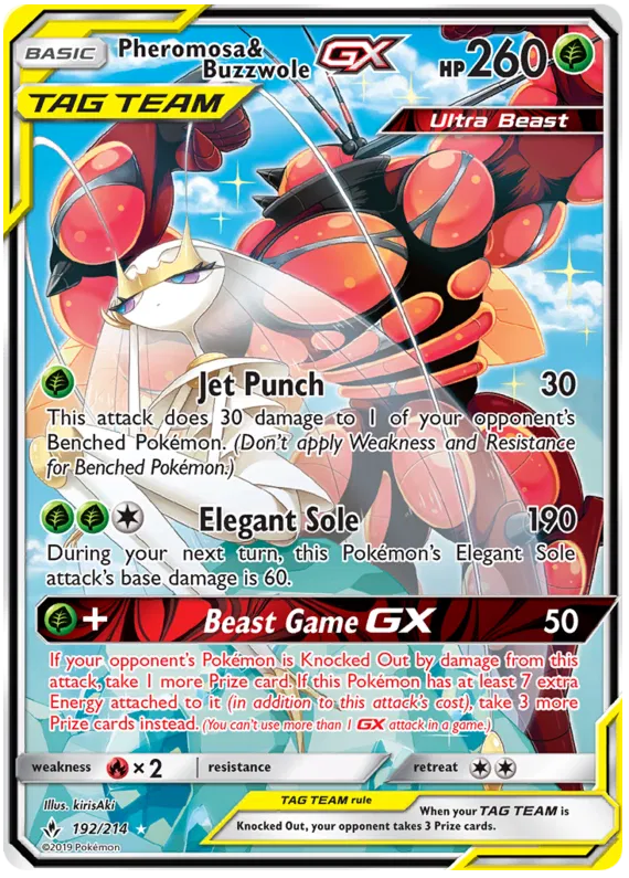 Pheromosa & Buzzwole GX - Unbroken Bonds #192