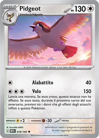 Pidgeot - Scarlatto & Violetto - 151 #18