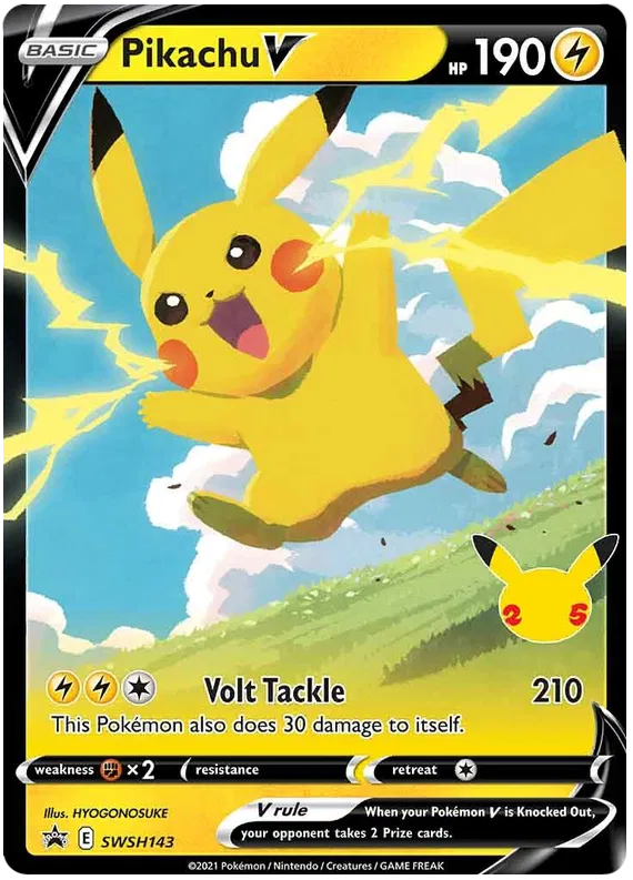 Pikachu V - Sword & Shield Promos #143