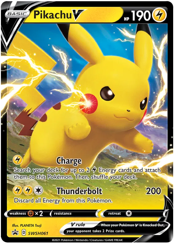 Pikachu V - Sword & Shield Promos #61