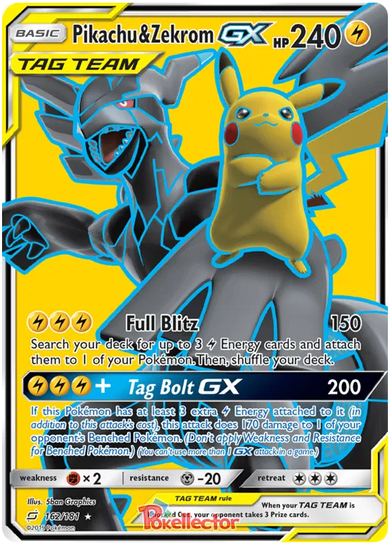 Pikachu & Zekrom GX - Team Up #162