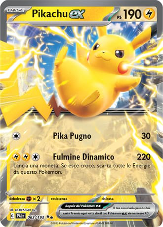 Pikachu ex - Evoluzioni A Paldea	 #63