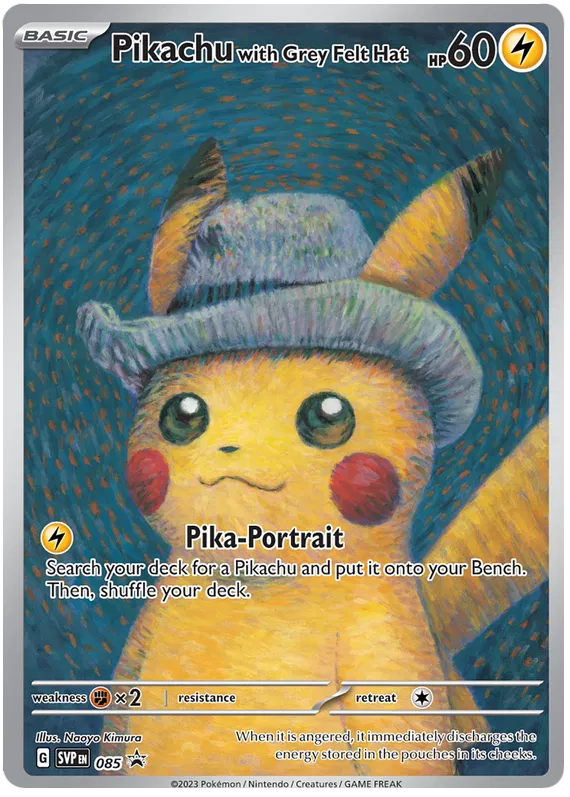 Pikachu with Grey Felt Hat - Scarlatto & Violetto Promos #85