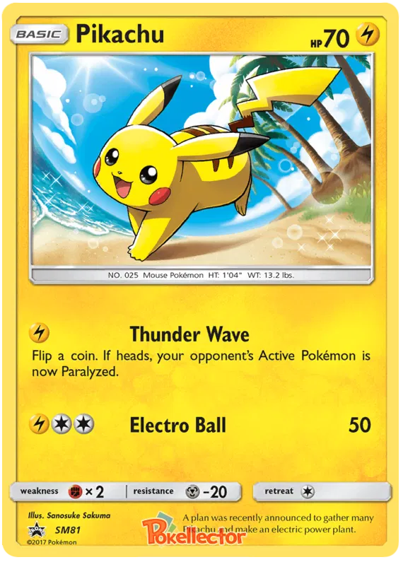 Pikachu - Sun & Moon Promos #81