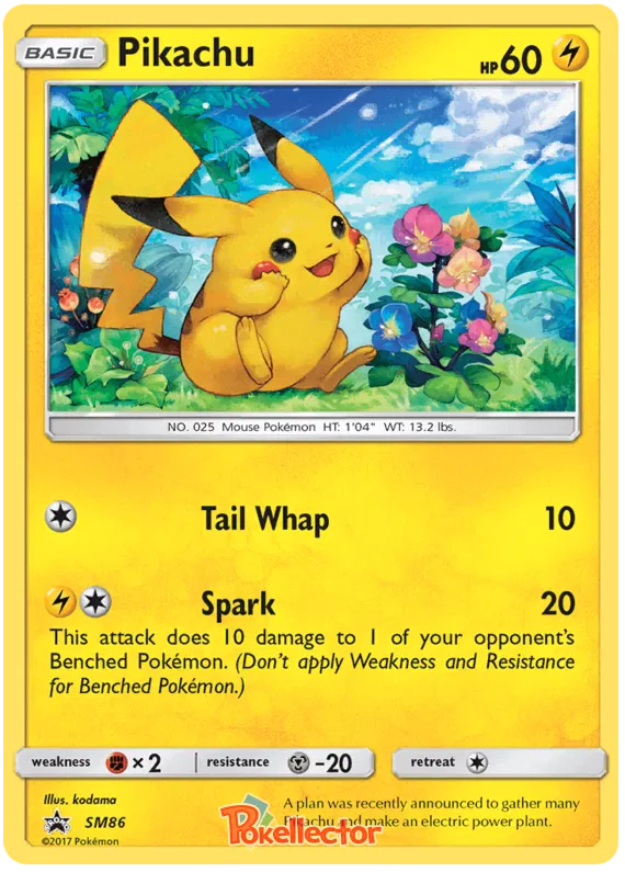 Pikachu - Sun & Moon Promos #86