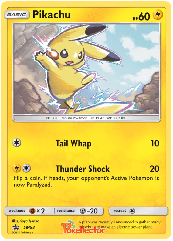 Pikachu - Sun & Moon Promos #98