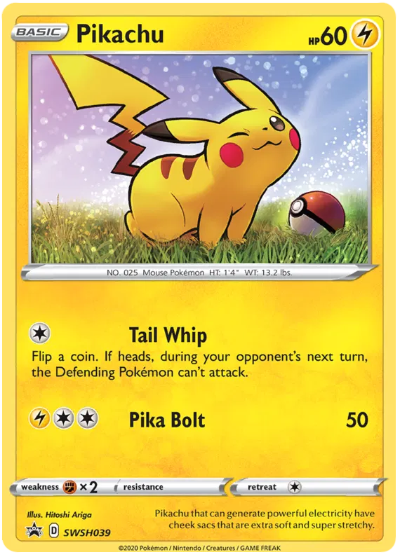 Pikachu - Sword & Shield Promos #39