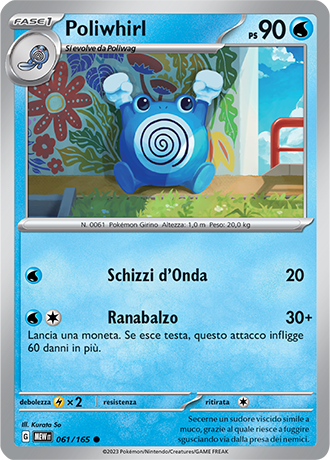 Poliwhirl - Scarlatto & Violetto - 151 #61