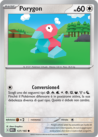 Porygon - Scarlatto & Violetto - 151 #137