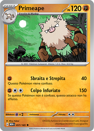 Primeape - Scarlatto & Violetto - 151 #57