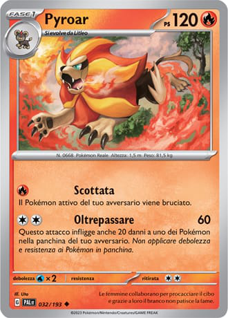 Pyroar - Evoluzioni A Paldea	 #32