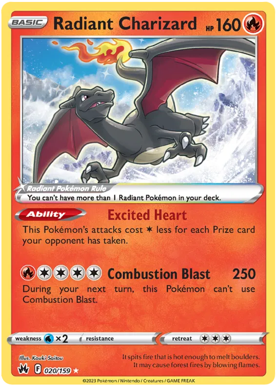 Radiant Charizard - Crown Zenith #20