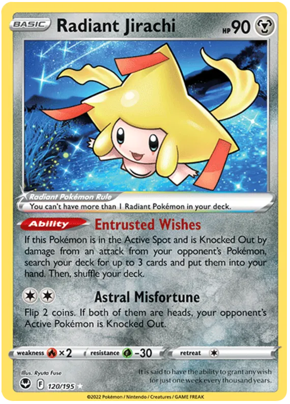 Radiant Jirachi - Tempesta Argentata #120