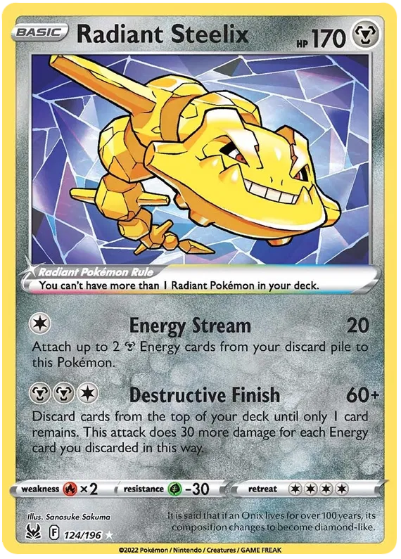 Radiant Steelix - Lost Origin #124