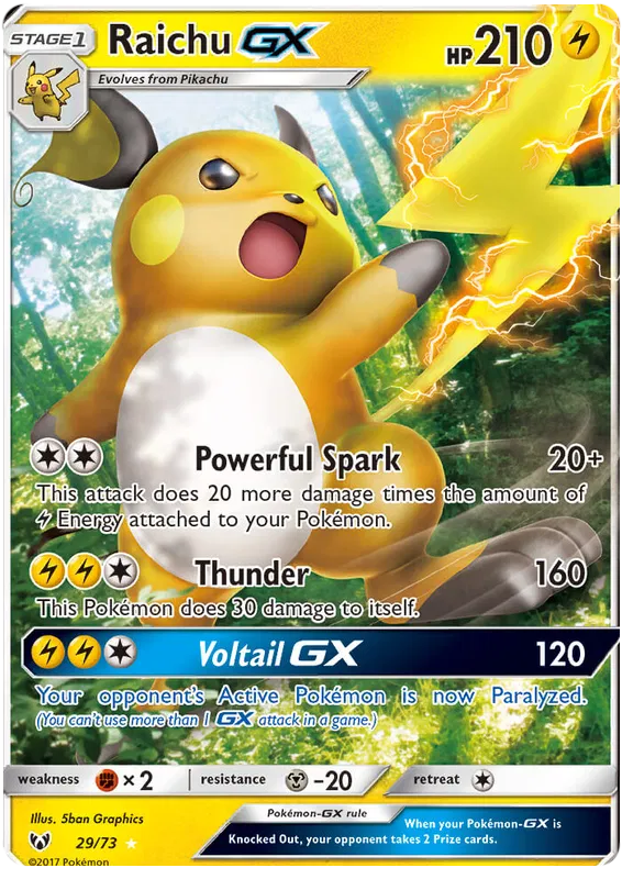 Raichu GX - Shining Legends #29