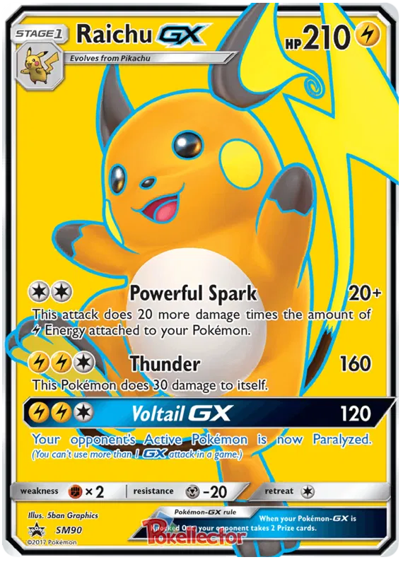 Raichu GX - Sun & Moon Promos #90