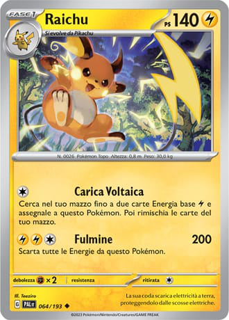 Raichu - Evoluzioni A Paldea	 #64