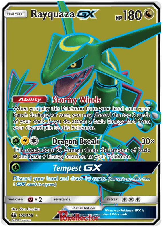 Rayquaza GX - Celestial Storm #160