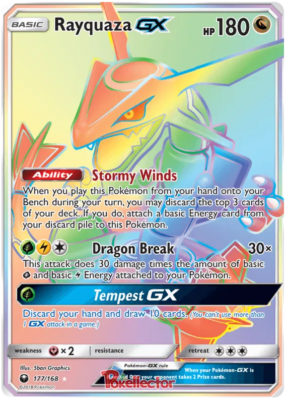 Rayquaza GX - Celestial Storm #177