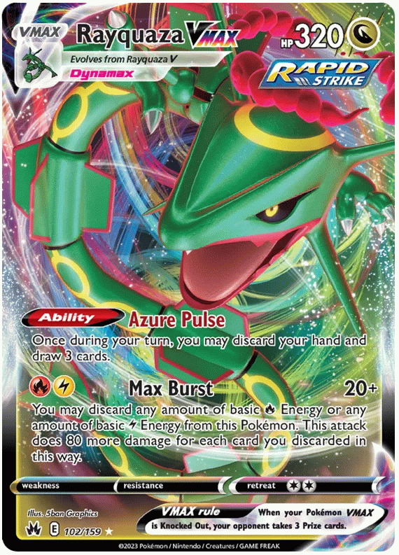 Rayquaza VMAX - Crown Zenith #102