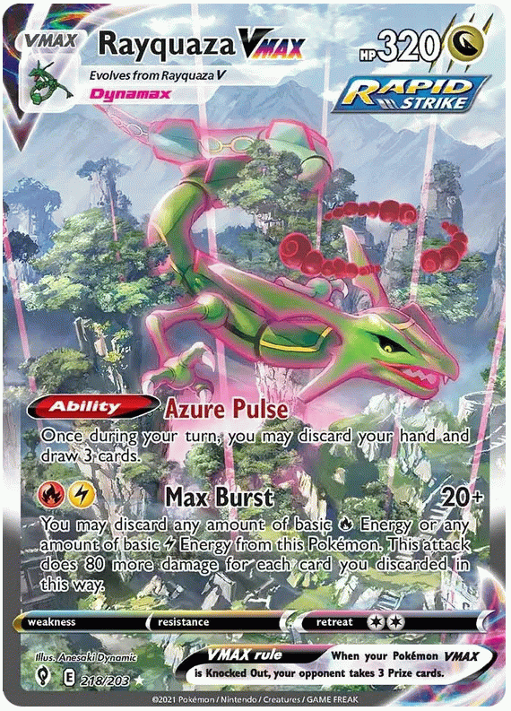 Rayquaza VMAX - Evolving Skies #218