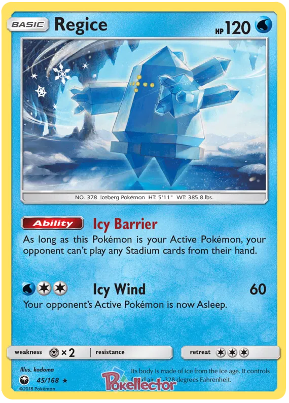 Regice - Celestial Storm #45