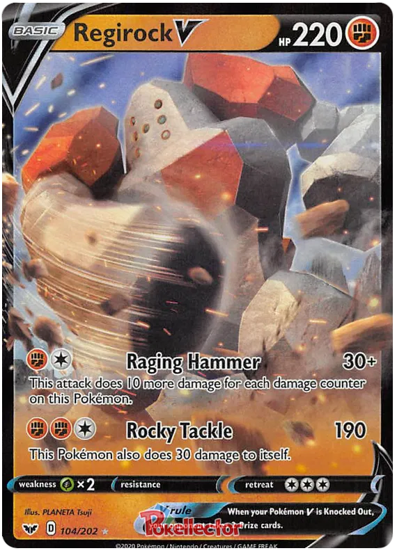 Regirock V - Sword & Shield #104