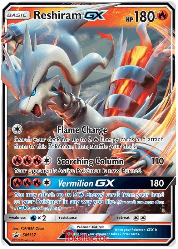 Reshiram GX - Sun & Moon Promos #137