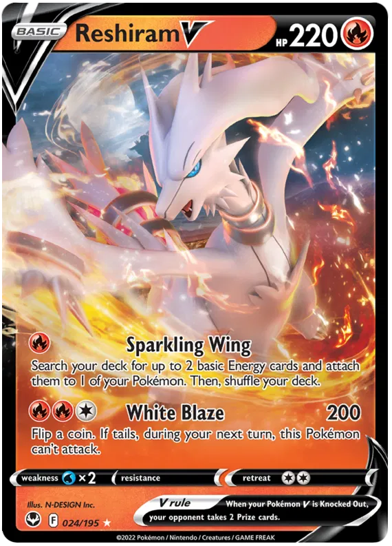 Reshiram V - Tempesta Argentata #24