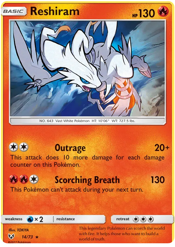 Reshiram - Shining Legends #14