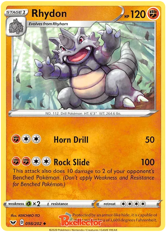 Rhydon - Sword & Shield #98