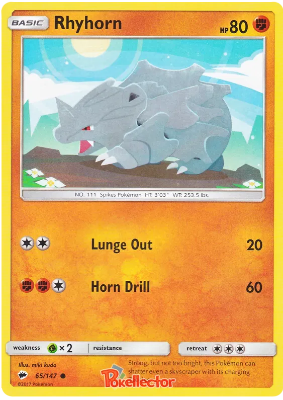 Rhyhorn - Burning Shadows #65